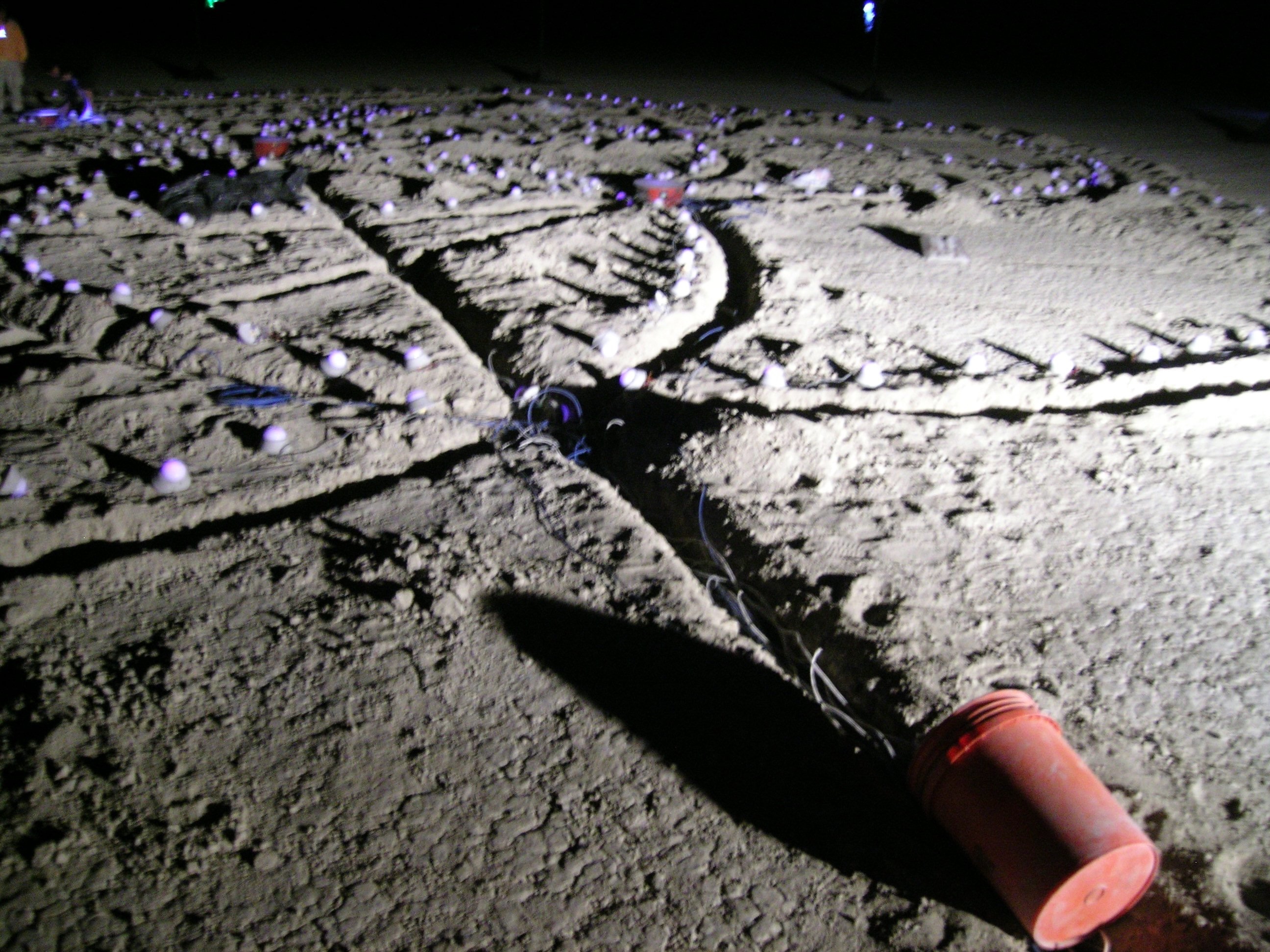 Installation continues until sunrise. Then, we nap during SoLA install.